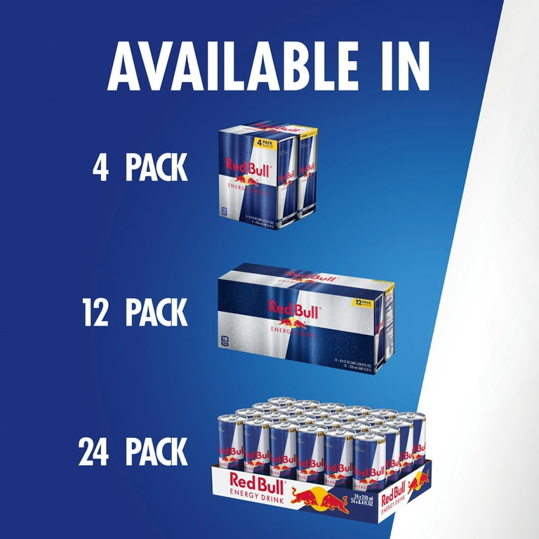 Red Bull Energy Beverage, 8.4 fl oz, 4-Pack Cans - Walmart.com