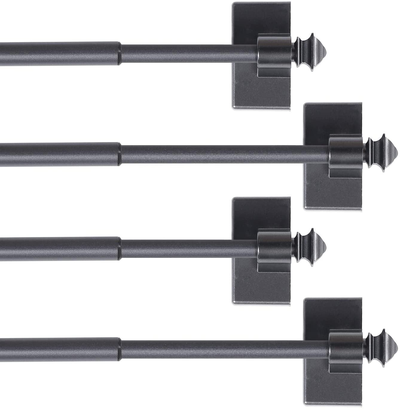 4 Pack Curtain Rods for Metal Doors MultiUse Rods for Small