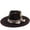 Black, variant on Western Fedora Hat with Snakeskin Band and Feather Accent, Unisex Ethnic Style Jazz Cap, Vintage Cowboy Headwear