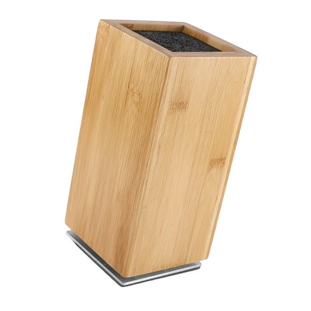Organizador de Cocina Soporte de Bloque para Cuchillos Base de Madera Portaherramientas Giratorio Ahorra Espacio Fácil de Limpiar Adecuado para Encime
