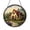 Acrylic 3.5 Inch, variant on Country Garden Landscape Stained Glass Style Window Art2101