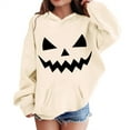 thumbnail image 4 of Mercatoo Halloween Sweatshirts for Boys Girls Cute Pumpkin Hoodie Long Sleeve Pocketed Pullover Shirts Fall Winter Warm Tops, 4 of 4