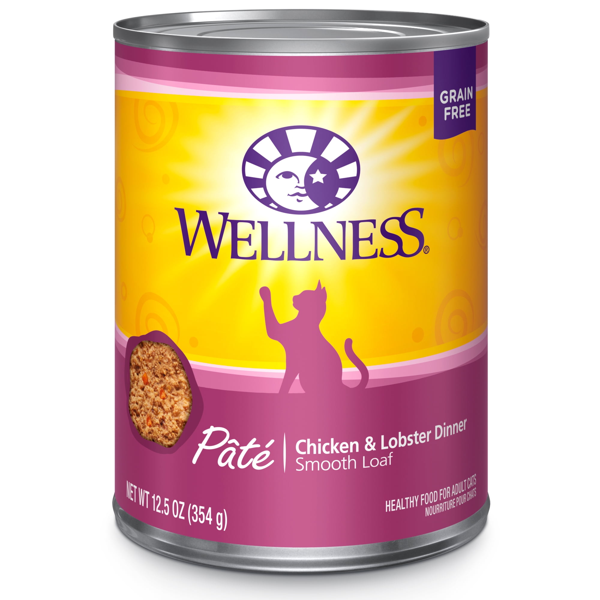 Wellness Complete Health Natural Grain Free Wet Canned Cat Food 