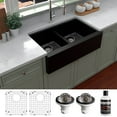 thumbnail image 2 of Karran Usa Qa-750-Pk1 Quartz Qa 34" Farmhouse Double Basin Quartz Composite Kitchen Sink -, 2 of 5