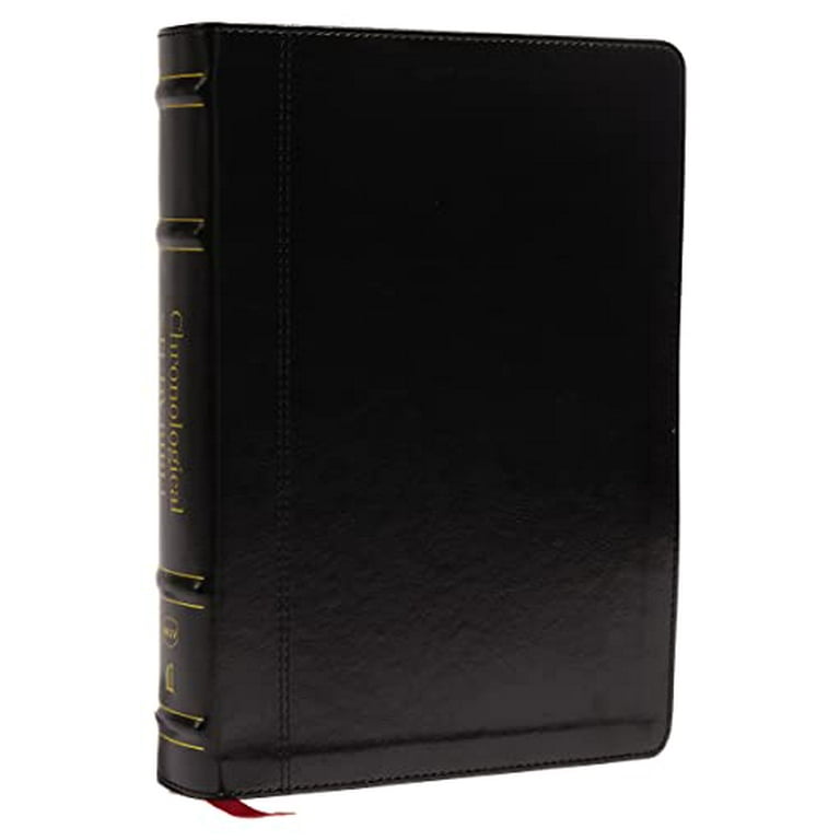 Nkjv, Chronological Study Bible, Leathersoft, Black, Comfort