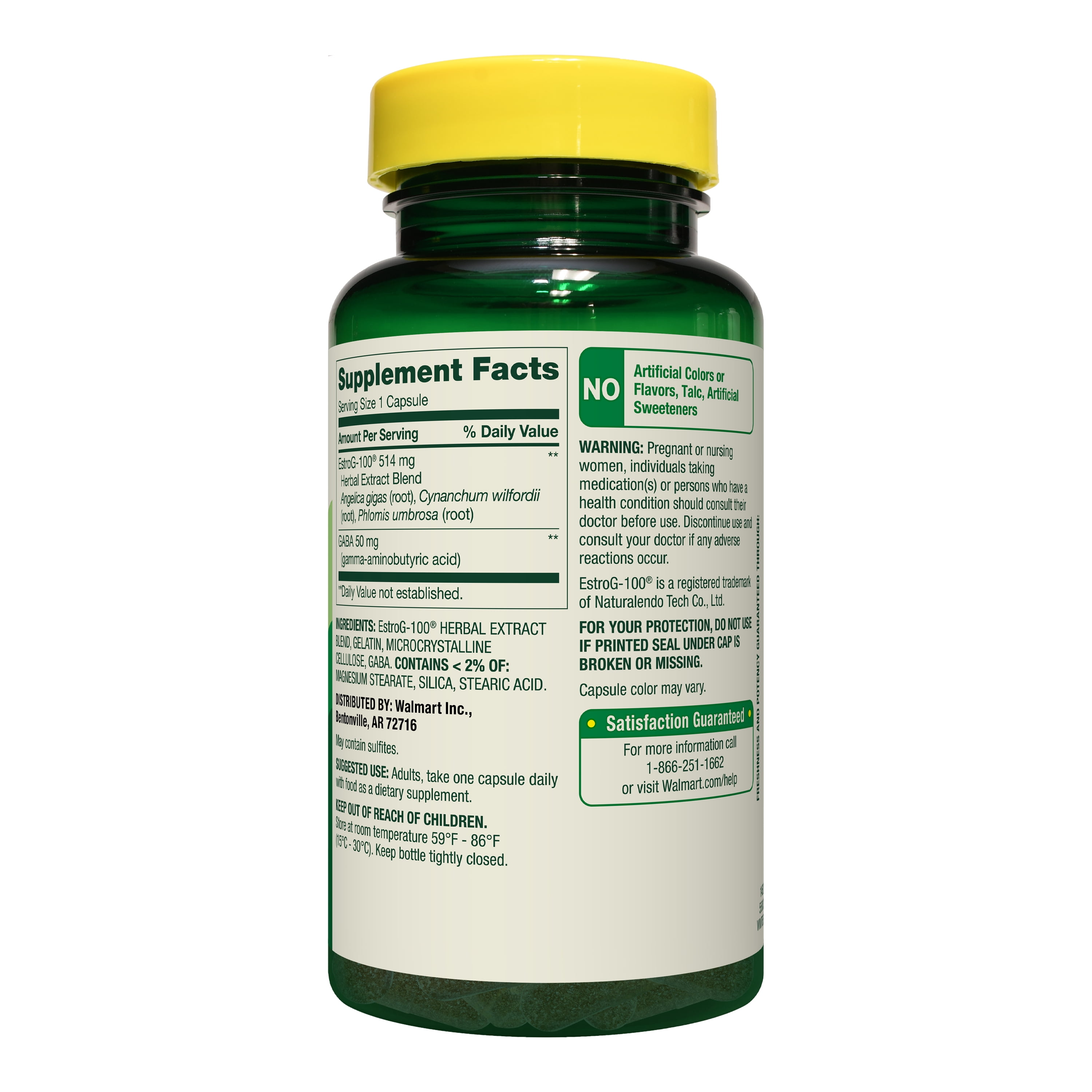 Spring Valley Menopause Support with Estro-G 100 for Women's Health Capsules, 30 Count