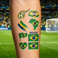 thumbnail image 3 of Flag Temporary Tattoos Suitable For Various Football Matches And Cheerleading Events Temporary Face Tattoos, 3 of 5