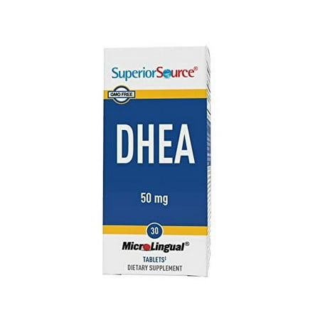 Superior Source DHEA 50 mg, Quick Dissolve Sublingual Tablets, 30 Count