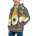 thumbnail image 2 of Kll Unisex Kids Boys Girls Hooded Pocket Pullover Hoodies-Bee Kind, 2 of 9