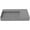 Gray, variant on Pemberly Row 36" Solid Surface Left Basin Bathroom Sink in White