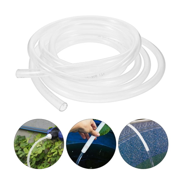 OFFIGAM Clear Transparent Flexible Garden Hose PVC Tubing for Frost Resistant Watering