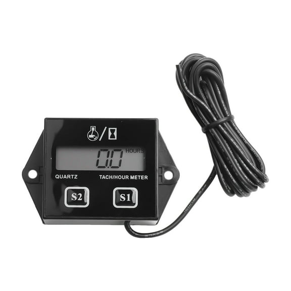 Digital Engine Tach Hour Meter Tachometer Gauge Rpm Lcd Display Motorcycle Fangkenuo