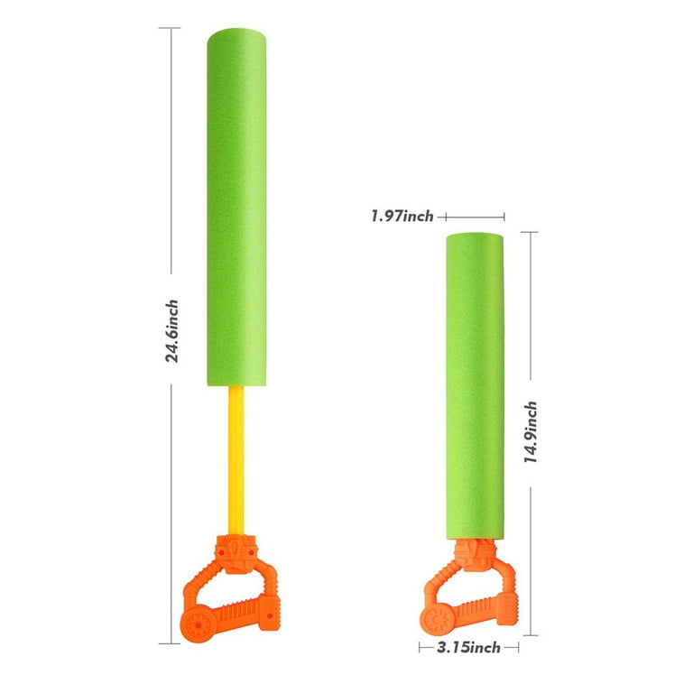 3Pack Water Guns for Kids Super Soaker Foam Water Blaster Shooter Summer Fun Water Guns for Outdoor Swimming Pool Games Toys for Boys Girls Adults