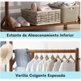 thumbnail image 3 of Perchero Multifuncional con 8 Ganchos y Ruedas para Colgar Ropa, Percheros de Pasillo Entrada Dormitorio, Colgador para Bolsas, Sombreros, Bufanda, Paraguas, 3 of 4