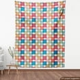 thumbnail image 3 of Ambesonne Geometric Fabric by the Yard Upholstery, Wall or Floor Squares, 3 Yards, Multicolor, 3 of 4