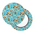 thumbnail image 2 of Pofeuu Lovely Sea Otters Print Round Bar Stool Covers - Super Soft and Washable Elastic Stool Cushion Slipcover Easy Clean Velvet-13 inch, 2 of 7