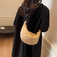thumbnail image 2 of Bolso Bandolera Acolchado Algodón Ligero para Mujer Compras Viajes, 2 of 9