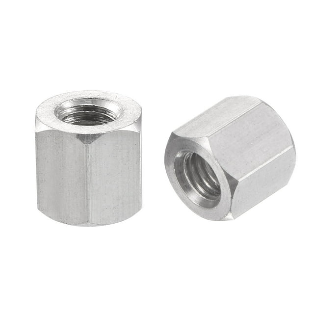 Unique Bargains Écrou de Couplage Hexagonal Métrique en Acier Inoxydable 304 Longueur 20mm, Lot de 5