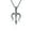 Steel With PL002 Chain, variant on Vintage Poseidon Trident Titanium Steel Necklace