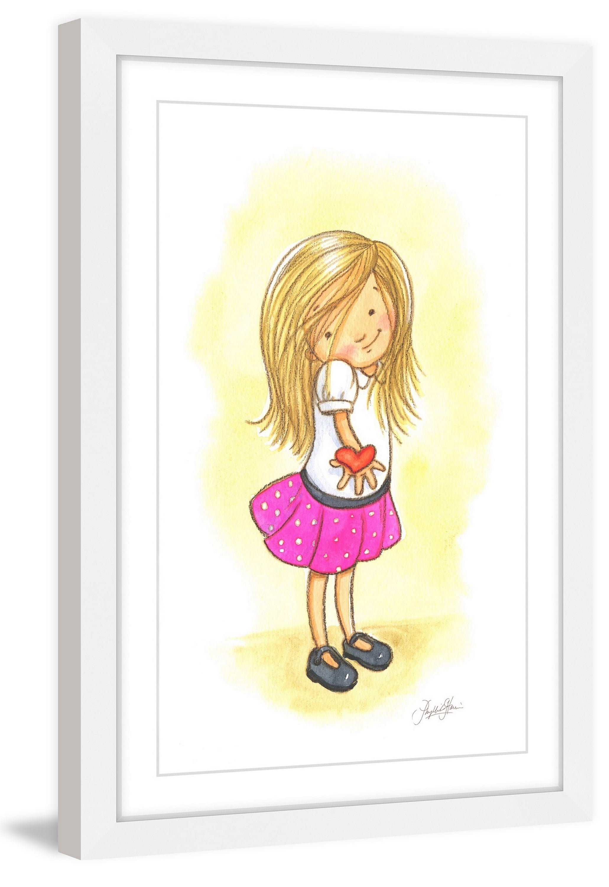 "My Heart" Framed Painting Print