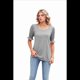 thumbnail image 2 of Tops para Mujer de Verano, Informales, con Volantes, Mangas Abullonadas y Cuello Cuadrado, Camisetas Grises L, 2 of 10