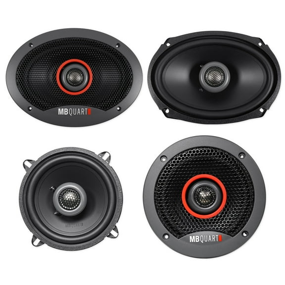 (2) MB QUART FKB169 6x9" 300 Watt Car Speakers (2) 5.25" 180 Watt Speakers
