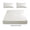 White, variant on LNOGEUPG 86.61x70.86 Inch Fitted Sheet, 1 Piece Fitted and 2 Pieces Pillow case, Color Yellow, Super Soft 100% Polyester, California King Size Bed Fit to 15" Extra Deep Pocket Sheets