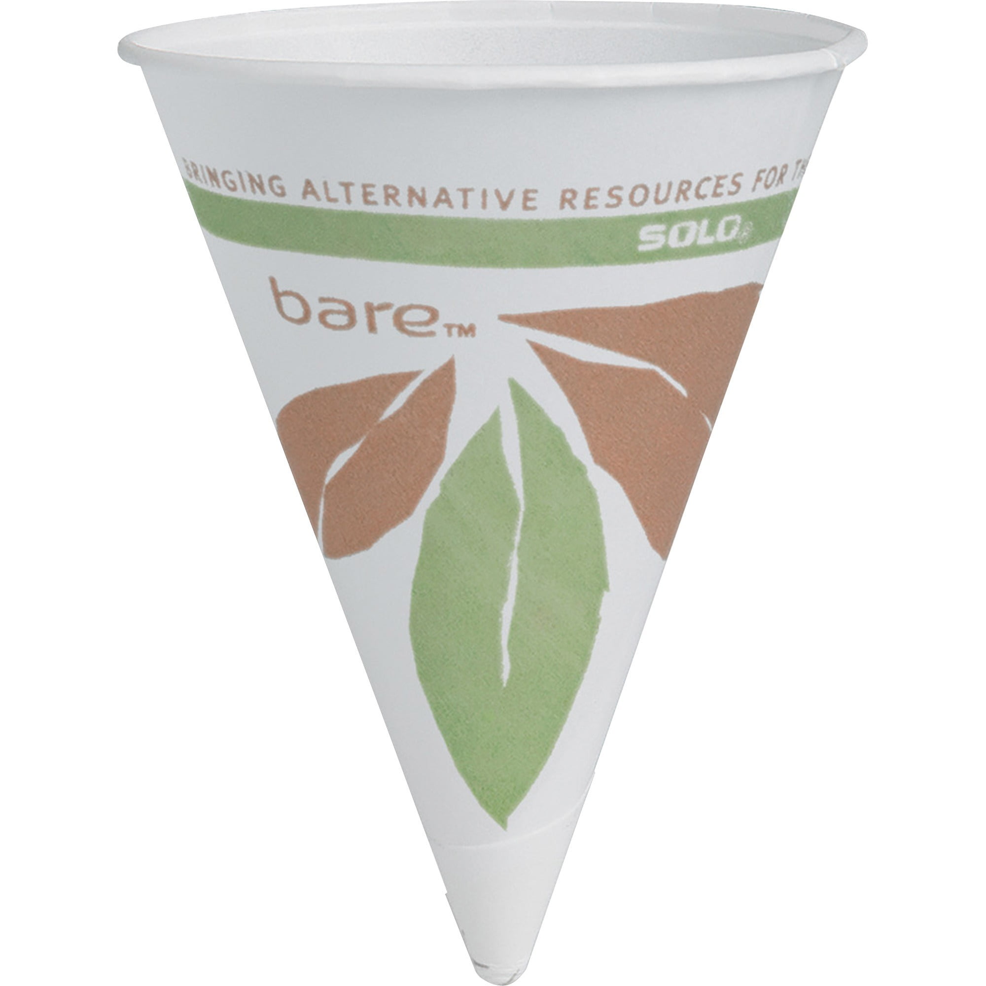 Bare 4oz Paper Cone Cup, White, 5000 / Carton (Quantity)