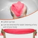 thumbnail image 3 of Esponja de red africana, auténtica esponja exfoliante africana con nudos, exfoliante corporal afro, estropajo africano, tela de red, esponja de baño real sapo para ducha (rosa y negra), 3 of 7