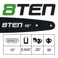 thumbnail image 6 of 8TEN 10 inch Chainsaw Bar .043 3/8 56DL for Stihl 017 025 009 810-CCG2284B, 6 of 7