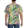 thumbnail image 3 of Vsdgher Watercolor Blooming Cactus Print Men's Dry Fit Mesh Athletic Shirts Moisture Wicking Tennis T-Shirt Tops, 3 of 9