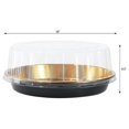 Food Container Display Store 5 Pack 10 Inch Round Clear Cake Boxes with Dome Lids and Boards, PET ...