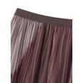 thumbnail image 2 of EYIIYE Jupe Trapèze pour Femmes à Taille Élastique, Plissée en Maille à Trois Couches, pour Bal et Fête, 2 of 9