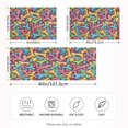 thumbnail image 4 of Haosy Satin Pillowcase for Hair and Skin Standard Cooling Silk Pillow Case with Envelope Closure Colorful Bones 20"x30", 4 of 9