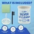 thumbnail image 6 of 2 Sterling Silver Dip Cleaner Tarnish Remover 925 Jewelry Cleaning Solution 8oz, 6 of 6