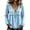 2# Light Blue, variant on Boho Tops for Women 2026 Fringe Long Sleeve V-Neck Vintage Western Frayed Shirts Dressy Casual Flowy Gauze Blouses