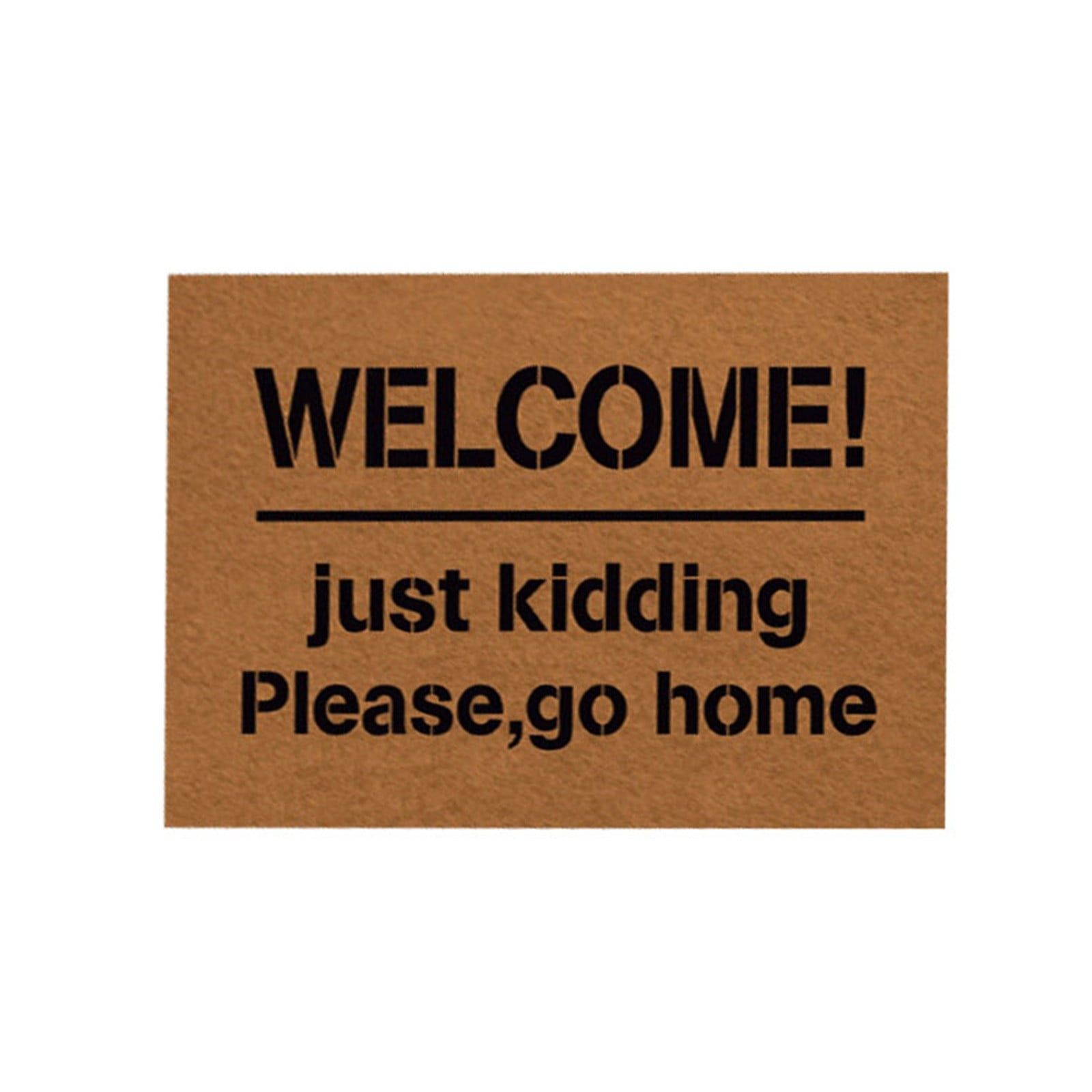 Outdoor Mat Funny Floor Rug Non-slip  Letter Doormat Welcome Home Entrance 