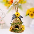 thumbnail image 2 of MesaSe Mini Beehive Farmhouses Bee Hive Table Decor Spring Jute Rope Woven Hanging Ornament Decorative Honey Beehive Farmhouses Country Home Kitchen Bookshelf Decoration A, 2 of 8