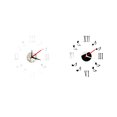 thumbnail image 4 of Etiqueta engomada del espejo de la nota de la música reloj DIY calcomanías con espejo de acrílico reloj de pared decoración de la habitación del hogar papel tapiz Advancent JJ11072-01, 4 of 6