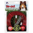 thumbnail image 1 of Prevue Pet Products Ensemble de Chariot à Câbles de 50 Pieds, Rouge, 1 of 1
