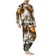 thumbnail image 2 of Fotbe Cartoon Scottish Duck Pijama de Hombre con Estampado de Manga Larga, Conjunto de 2 Piezas, Ropa de Dormir Suave y Cómoda con Bolsillos-Small, 2 of 7