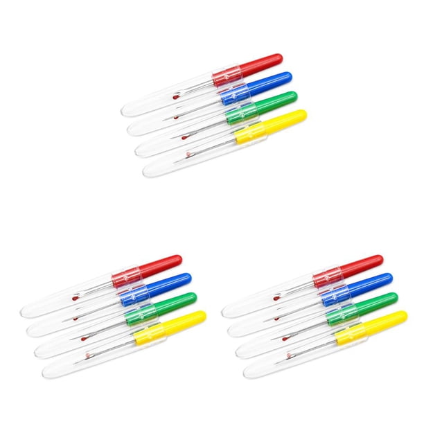 Bewildely Paquete de 4 DIY Seam Craft Stitch Unpicker bordado dobladillos hilo quitar eliminación punto de cruz accesorio suministros de costura Type1 NO1 Bewildely CBP083663