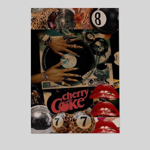 Retro Poster - Black Girl Poster - Vintage Style - Size 24x36 - Postora