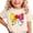 A98 Beige, variant on Girls Back to School T-Shirts Short Sleeve Cute Pencil Bow Graphic Tees Casual Summer Tops for Toddler Kids, Size 3-4T