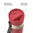 thumbnail image 4 of Contigo 24 oz Stainless Steel Leak-Proof Insulated Water Bottle with Carry Strap, Red/Champagne, 4 of 8