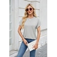 thumbnail image 2 of New Women's T Shirt Short Sleeve Crewneck Casual Tops, 2 of 3