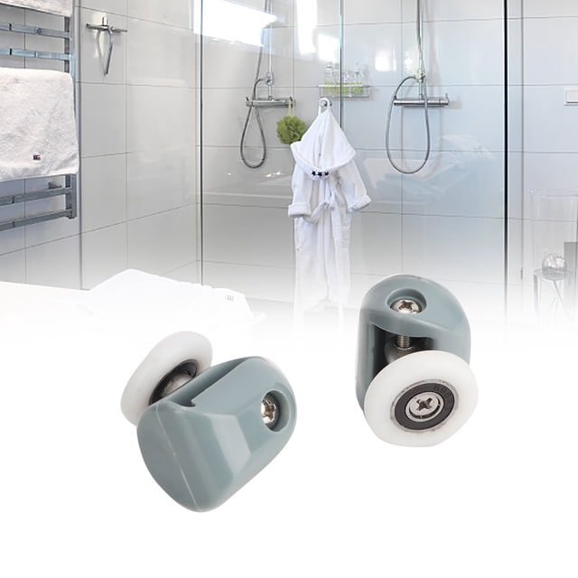 Qiilu Rouleaux de Porte de Douche, Remplacement de Rouleaux de Porte Coulissante en Verre, Roues de Porte de Douche