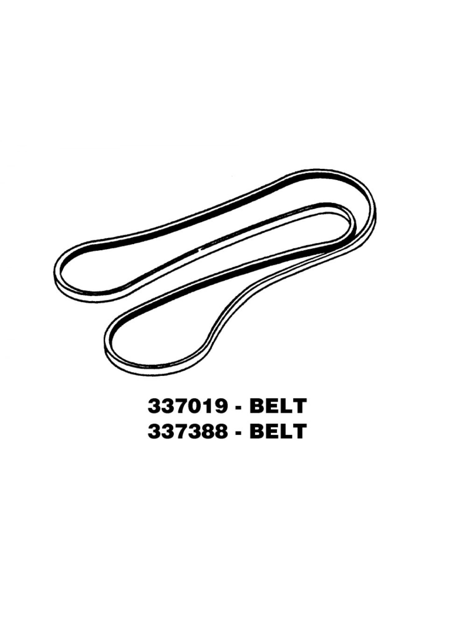 337388 Kenmore Dryer Dryer Belt (length 921/4 Inch)