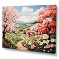 thumbnail image 2 of Designart "Apple Orchard Countryside Blooming painting II" Countryside Wall Art Print, 2 of 5