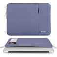 thumbnail image 2 of Mosiso Polyester Vertical Style Water Repellent Laptop Sleeve Case Bag Cover with Pocket for 15-15.6 inch Notebook, MacBook Pro 16 inch M4 M3 M2 M1 2024-2019, Lavender Gray, 2 of 5
